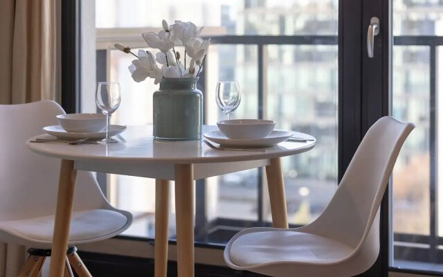Bright Blue Apartment by Renters