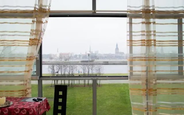 Superior view to Riga over Daugava