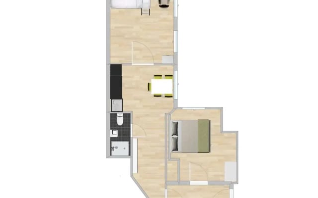 Central 2 Bedroom Flat for Families & Calm Guests