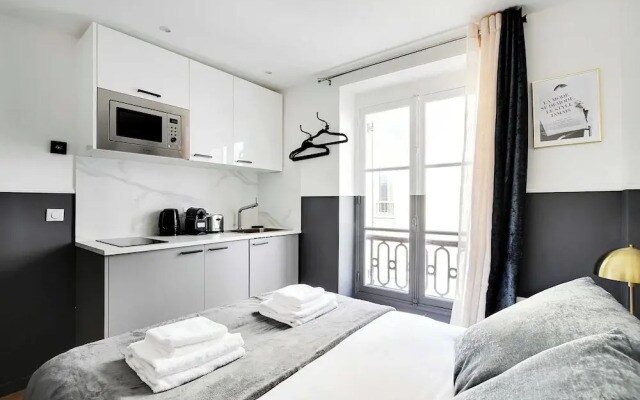 Modern Studio for 2P With A/C - Near Montmartre