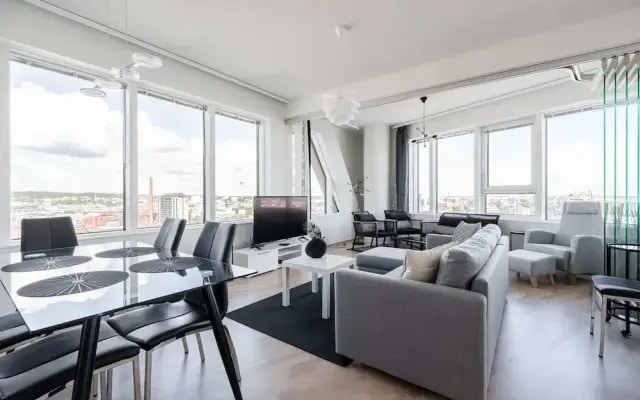 Stunning Views 2BR Apt with Sauna & Best Location