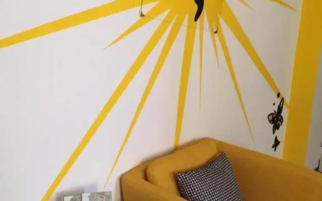 Yellow Butterfly House Holiday