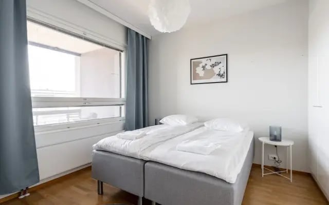 Top Floor 1BR Home with Parking, Sauna and Balcony
