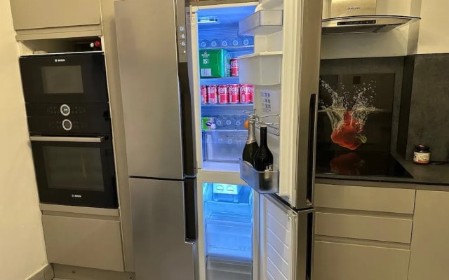 Stylish 1BR Apt w/ Fireplace & High-speed Wifi