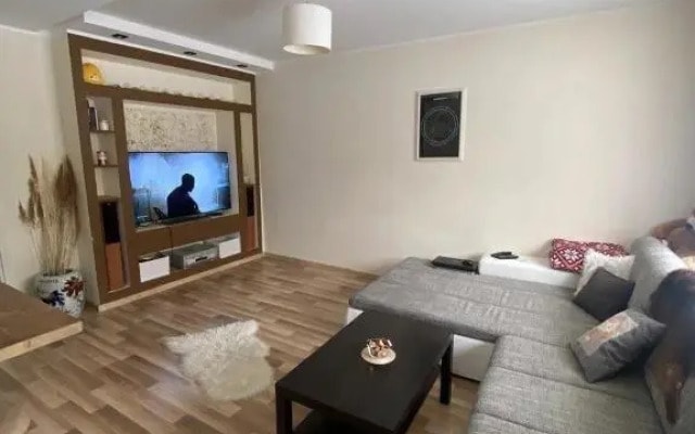Open concept 1-bedroom apartment.