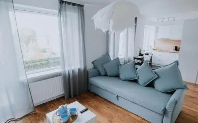Ventspils studio apartment with lovely balcony