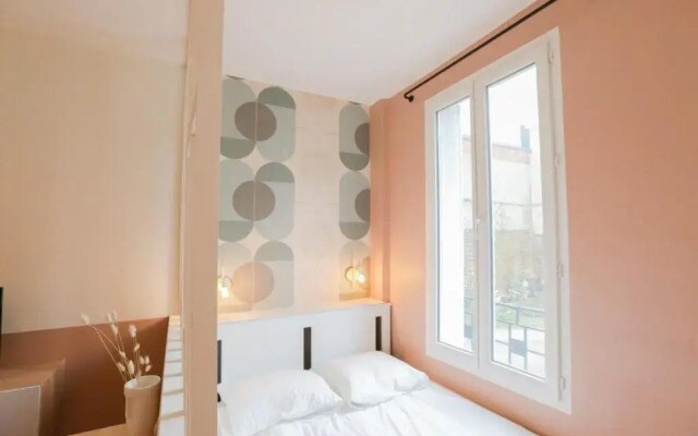 Appart' Hôtel Pink Cosy 5min RER Proche Paris