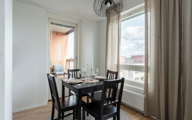 Stunning Views 1BR Home with Sauna and Balcony