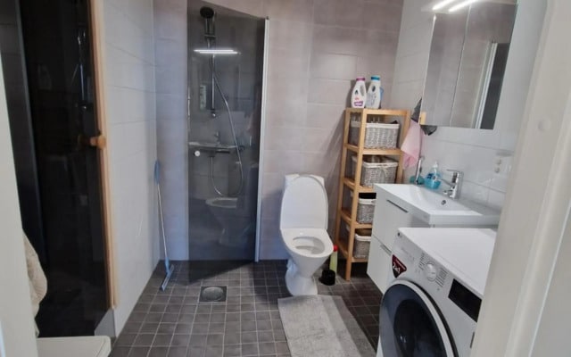 62m2 10th floor modern apartment with sauna and view