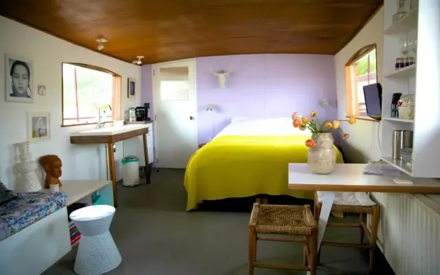 Bed in Boat Amsterdam