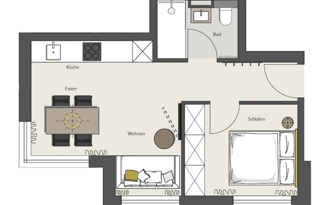 Modern apartment near downtown