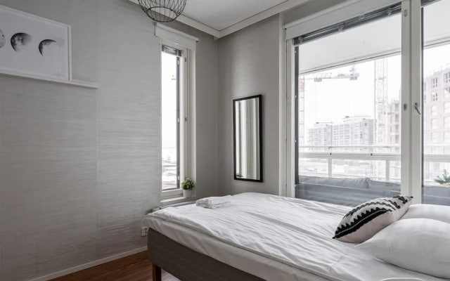 Homelike 1BR with Sauna, Free Parking & Balcony