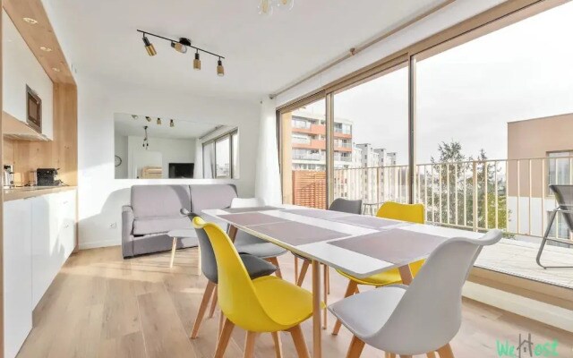 Pleasant Apt With Balcony-6p-close to Disney/paris