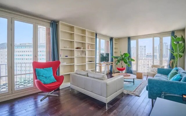 Sublime 2 Bedroom Flat Quai de Seine Eiffel Tower