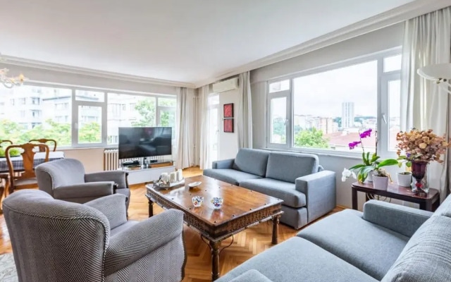 Eclectic and Cenral Flat With City View in Sisli