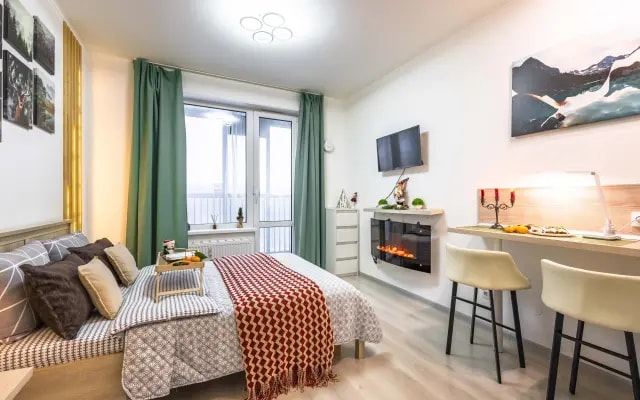 Апартаменты Студия 25 м² 2 Кровати