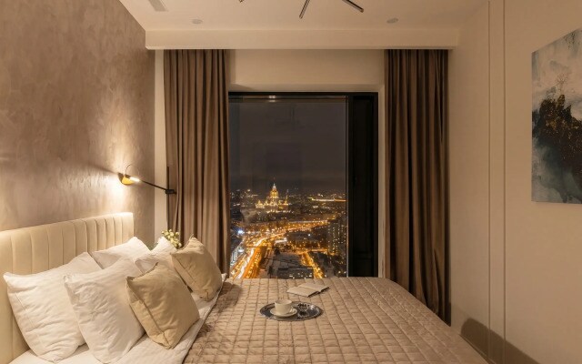 Апартаменты SMART LOFTS | Panorama | 52 этаж с видом на закат | Отдельная спальня | У метро