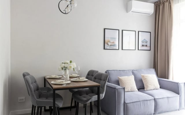 Апартаменты Red Apartments Арт Лайт Сити Шерли