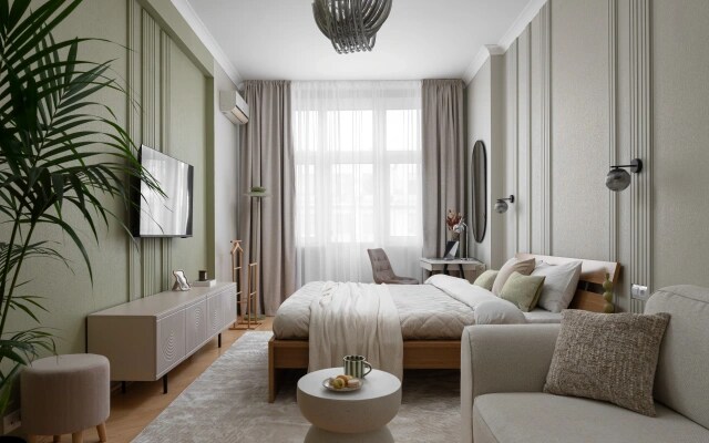 Квартира GM Apartments Видовая Трехкомнатная с Эркерным Балконом