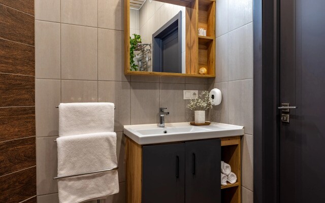 Апартаменты Лукоморье с камином и террасой у курорта