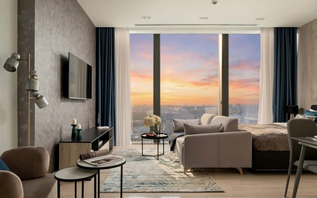 Квартира GM Apartments в Moscow City c панорамным видом