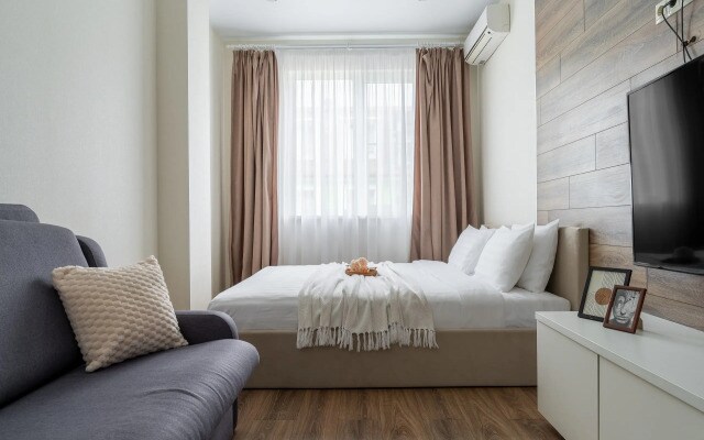 Апартаменты RED APARTMENTS Арт Лайт Сити апартамент Мартел
