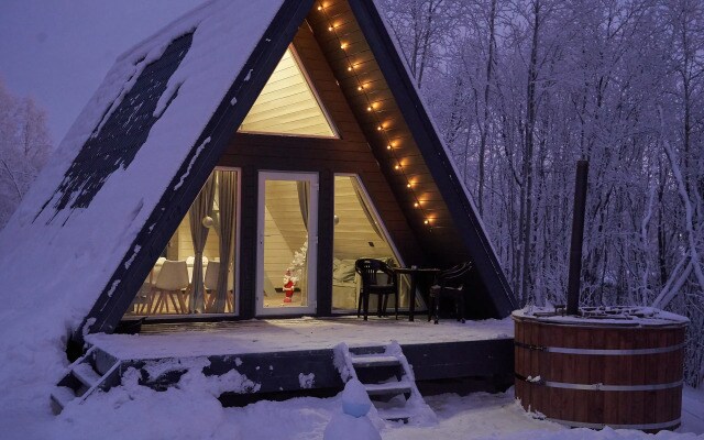 Частный дом A-Frame в лесу в 6 км от Мурманска