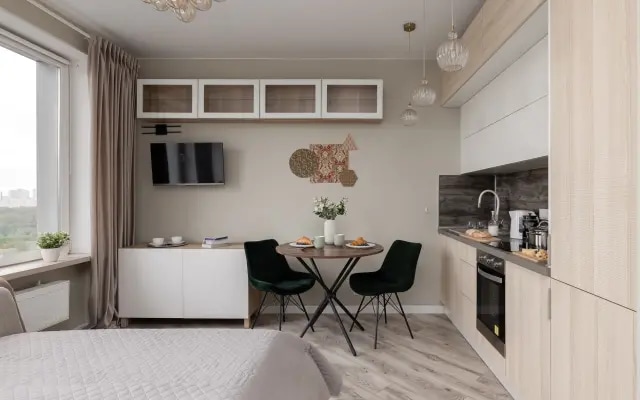Апартаменты SMART LOFTS | Veranda на 13 этаже с видом на Останкинскую башню рядом с метро
