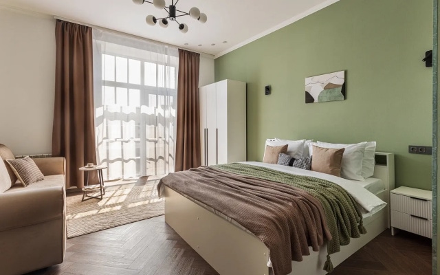 Квартира JN Apartments Дизайнерская Видовая Студия с Балконом