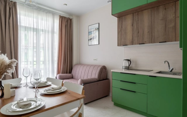 Апартаменты RED APARTMENTS Арт Лайт Сити апартамент Мартел