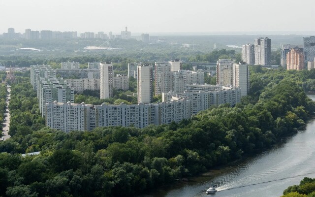 Квартира студия с видом на Москву реку