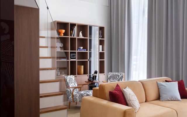 Апартаменты D apartments двухуровневая студия в ЖК бизнес класса на набережной канала