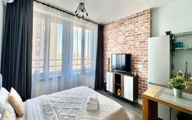Апартаменты Lalapart Cozy loft на 18 этаже в ЖК Савеловский Сити