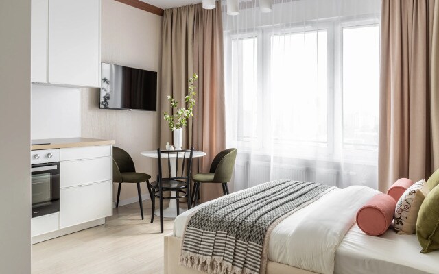 Квартира Moscow Deluxe Apartments Comfy Studio Berzarina