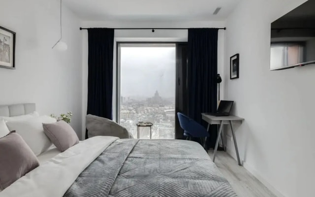 Апартаменты SMART LOFTS | Terrace | Вид с 45 этажа | 2 спальни | В 1 мин. от метро