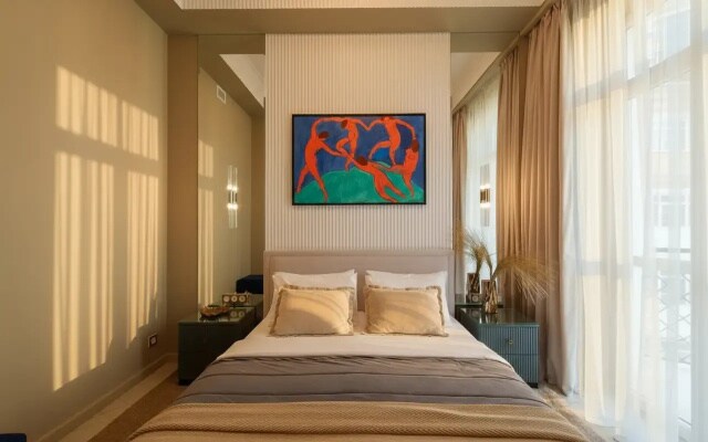 Апартаменты дизайнерские Matisse Apart с выделенной зоной спальни