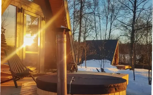 Частный дом A-frame На холме
