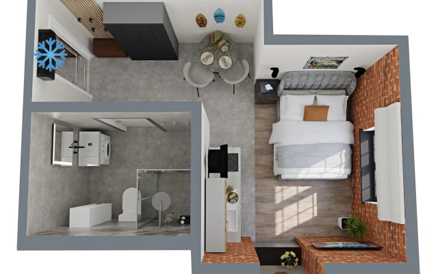 Квартира GM Apartments Стильный Лофт 4 у Кремля