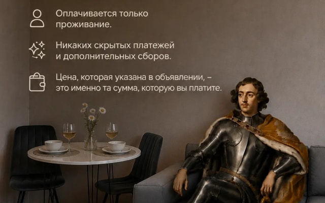 Квартира Уютная студия рядом с Петергофом