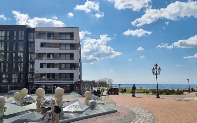 Апартаменты Sea View Atlantis в 10 метрах от Западного пляжа