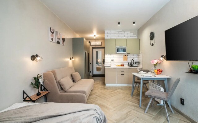 Квартира студия, 35 м², 2 кровати