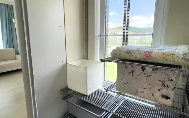Апартаменты Айсберг с видом на храм с балконом