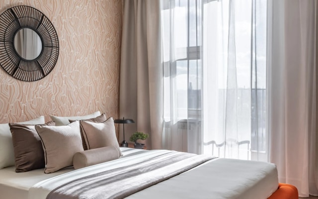 Квартира Moscow Deluxe Apartments Family suite city view-2