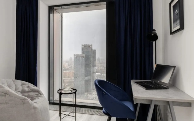 Апартаменты SMART LOFTS | Terrace | Вид с 45 этажа | 2 спальни | В 1 мин. от метро