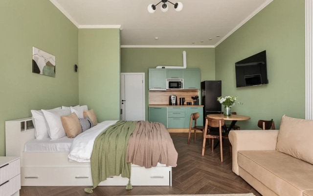 Квартира JN Apartments Дизайнерская Видовая Студия с Балконом