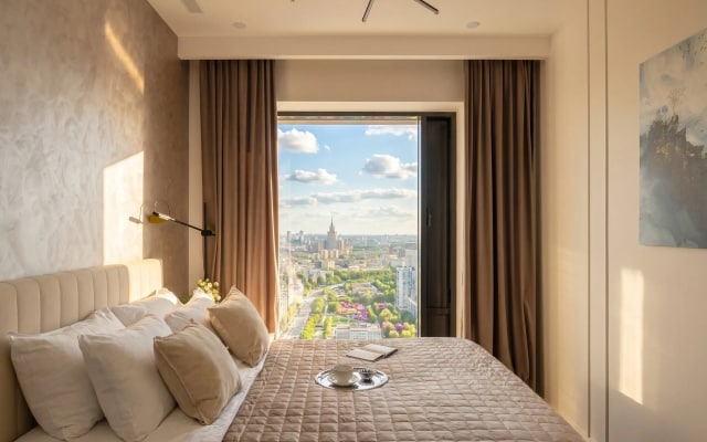 Апартаменты SMART LOFTS | Panorama | 52 этаж с видом на закат | Отдельная спальня | У метро