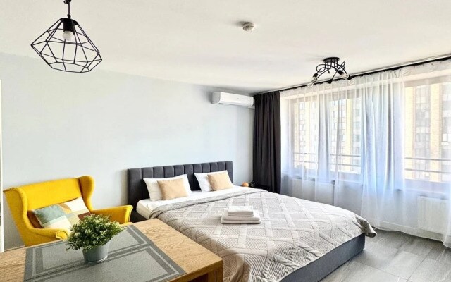 Апартаменты Lalapart Cozy loft на 18 этаже в ЖК Савеловский Сити