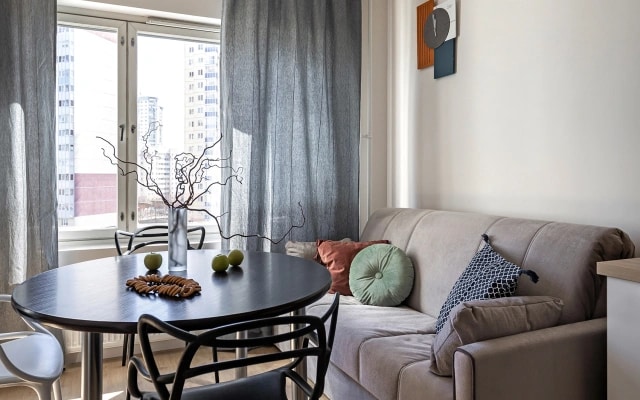 Квартира у клиники МЧС Piter Apartments (парковка, кондиционер)
