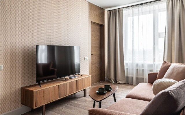 Квартира Moscow Deluxe Apartments Family suite city view-2