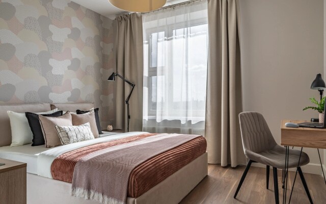 Квартира Moscow Deluxe Apartments Family suite city view-2